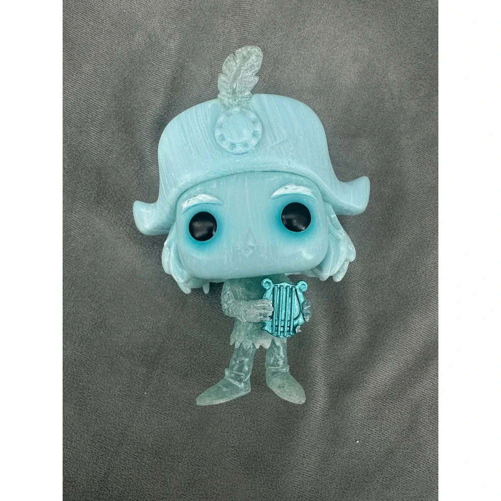 Funko Pop Disney Haunted Mansion Phineas Hitchhiking Ghost Blue Translucent Harp